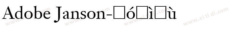 Adobe Janson字体转换